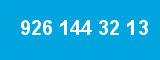926 144 32 13 926 144 32 13